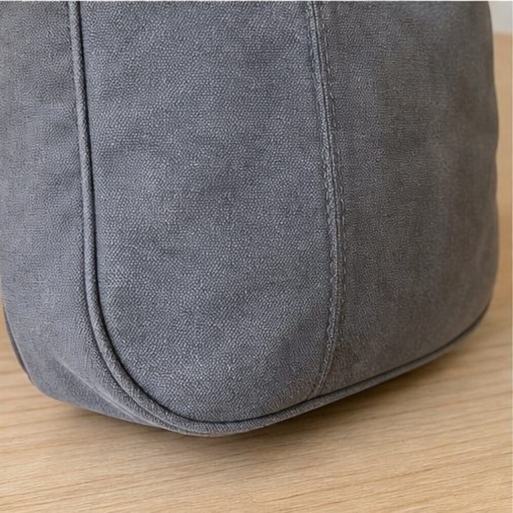 Gray Canvas Crossbody Bag - Picture 5 of 6